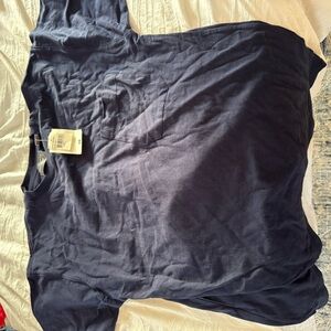 Lord & Taylor Navy Short Sleeve Tee